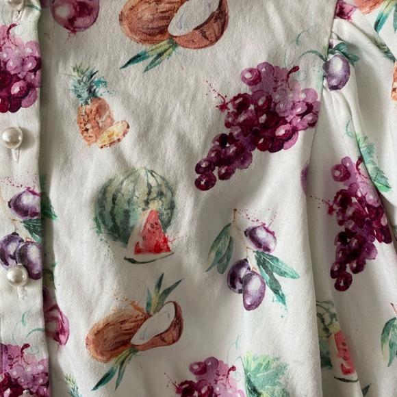 Fashion Brand Company 3/4 sleeve fruit top - Picture 3 of 5